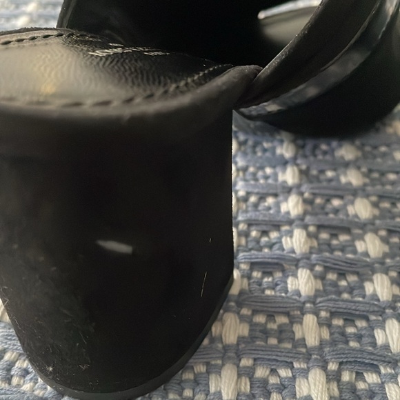 LOUIS VUITTON Chunky Heel Suede Woman Size 5 1/2. New - Picture 8 of 8